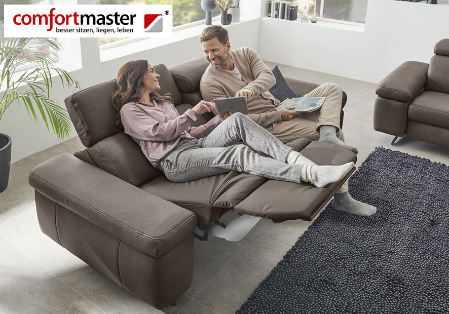 Comfortmaster 1182 1183 Spektra stahlfarbenes LongLife-Leder LG 24 Metallkufen Relaxfunktion motorisch Wallaway online.jpg