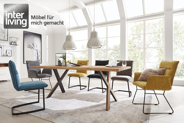 IL 5106 Essgruppe Tisch Stühle Eiche mustard Gestell schwarz.jpg