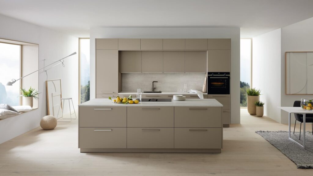 Nolte Designküche mit Insel Lava Küchenstil