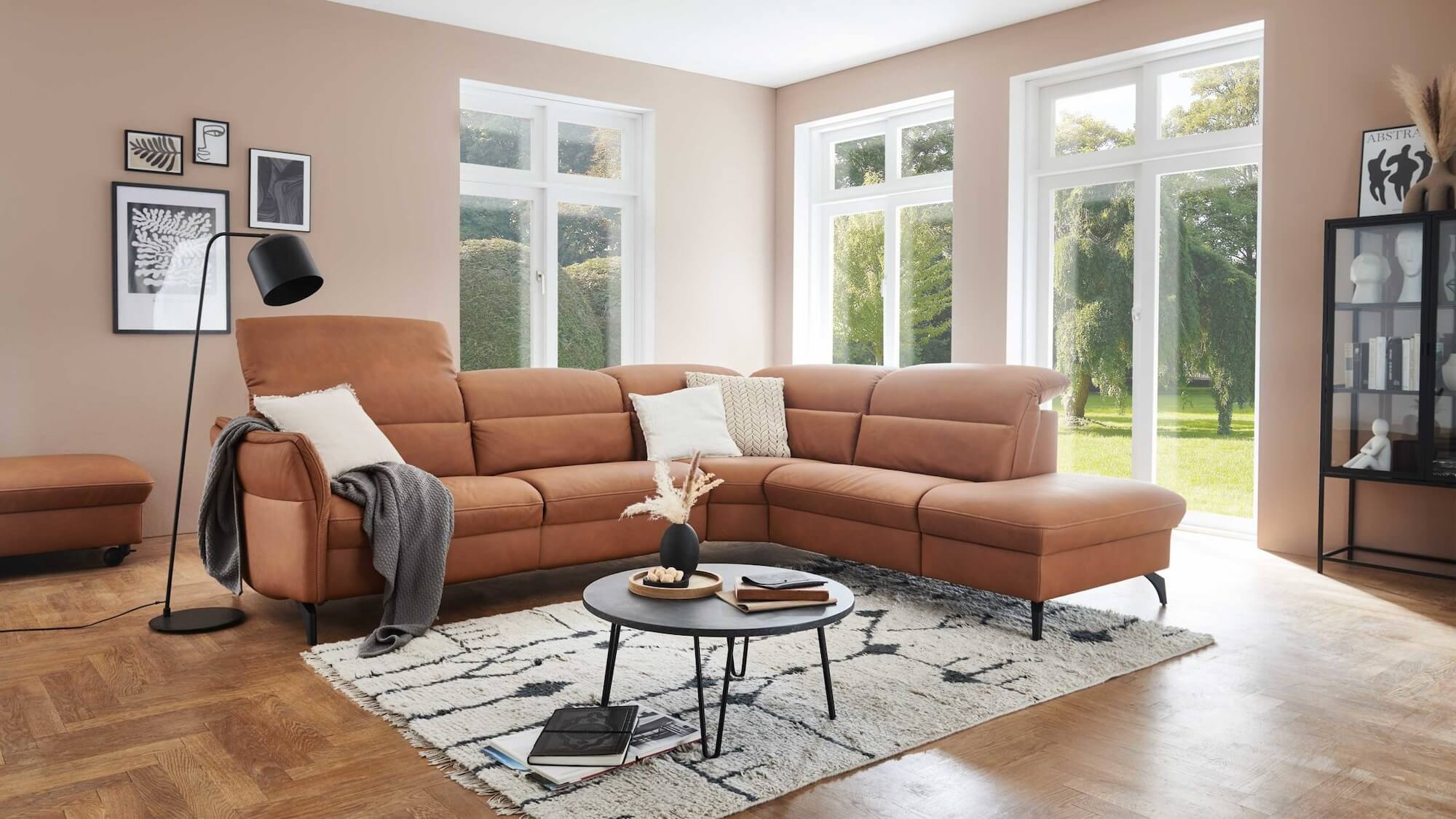 Marken Comfortmaster Spektra Wohnlandschaft Leder LongLife