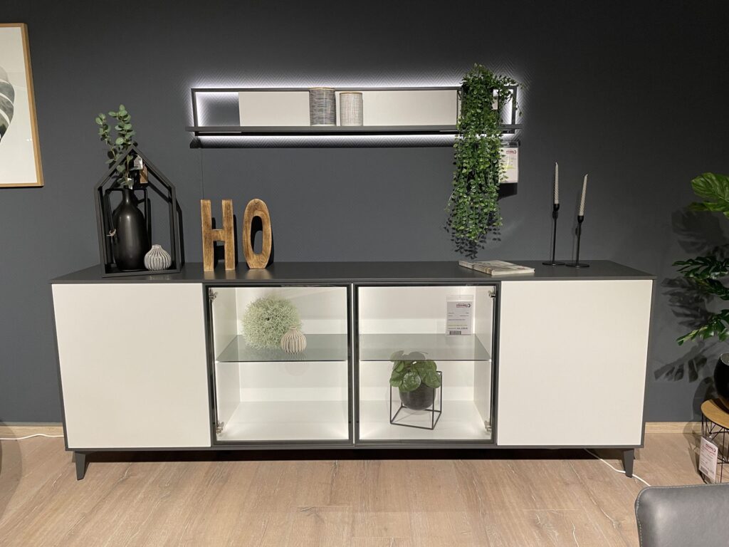 Interliving Wohnzimmer Serie 2107-Sideboard inklusive Wandboard