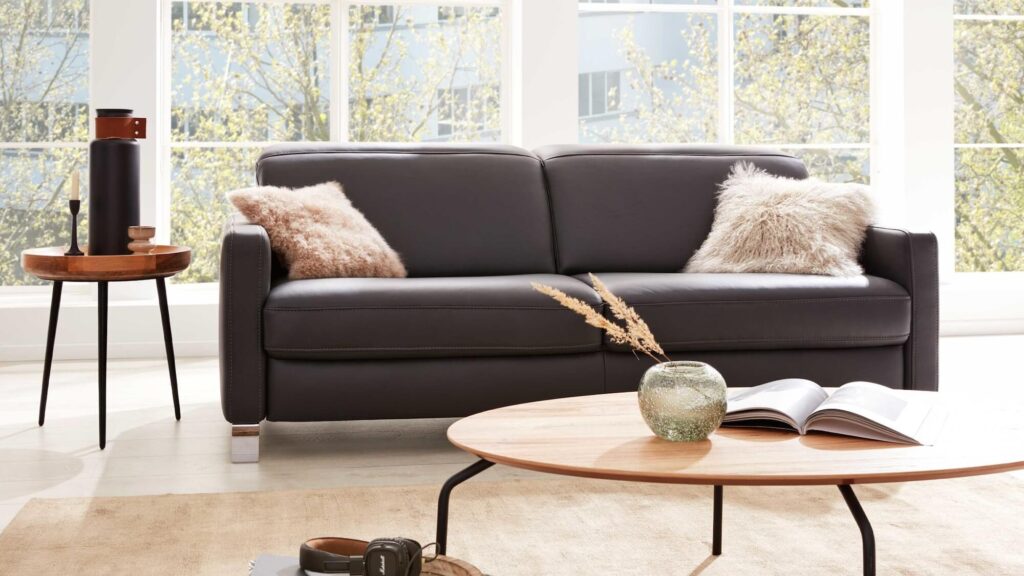 Interliving Zweisitzer aus Leder