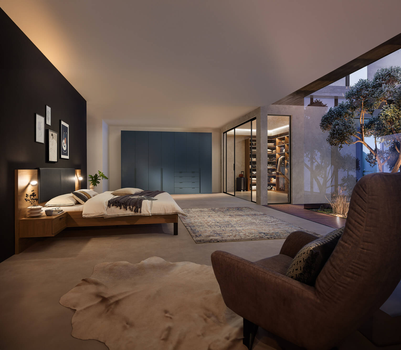 Varianta Schlafen begehbarer Kleiderschrank