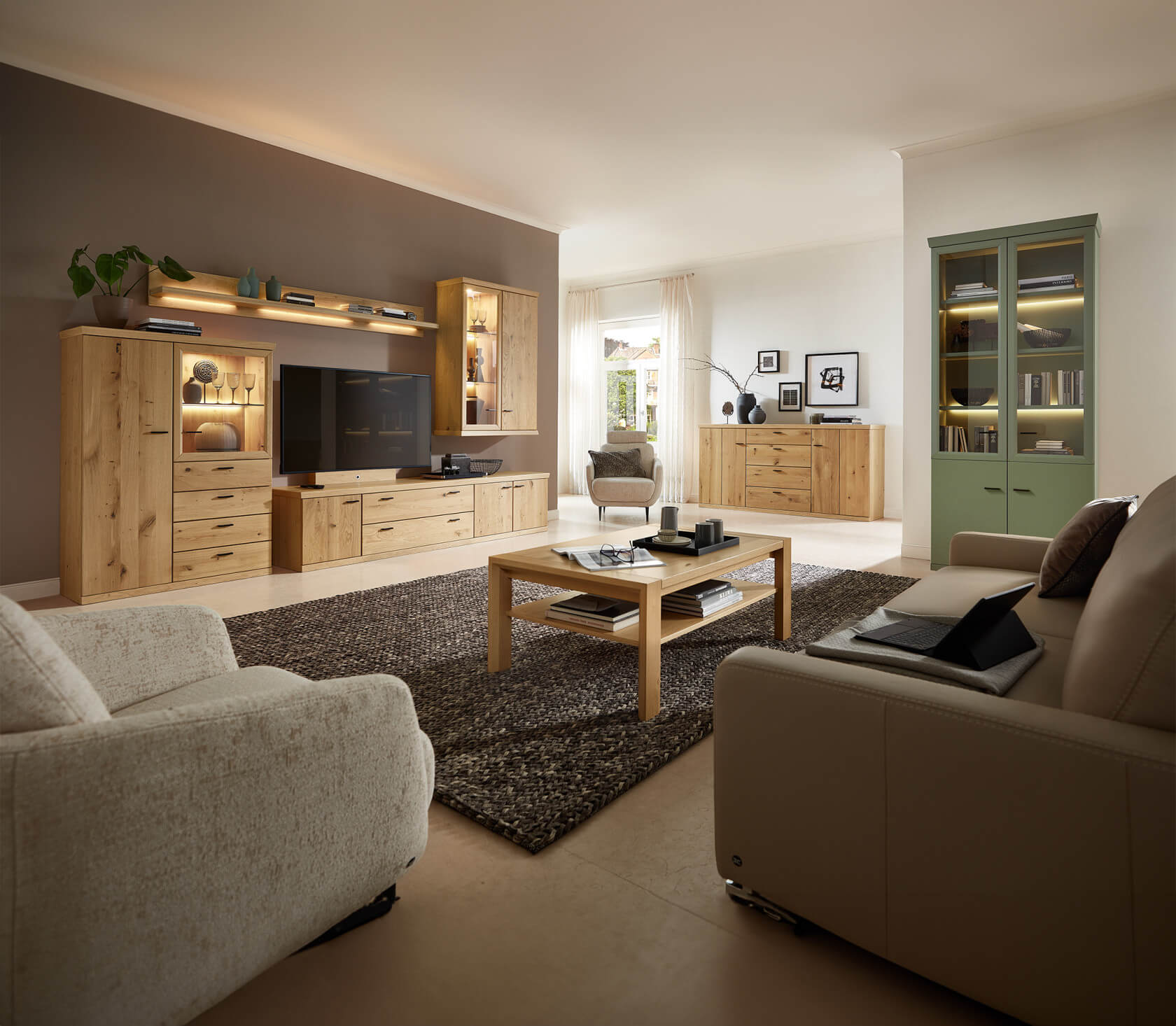 Varianta Wohnen Asteiche Holzfurnier