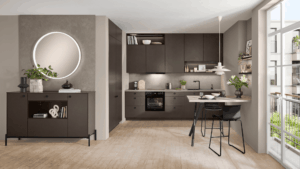 Nobilia Look moderne Küchenzeile Kleine Küche