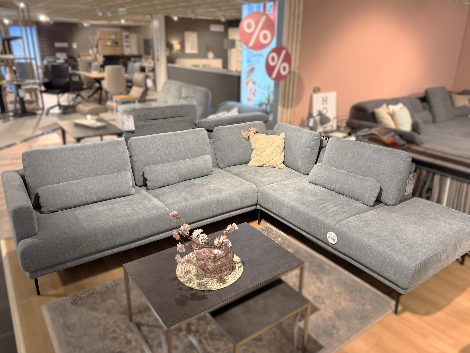 Polstergarnitur Interliving 4450, Bezug hellblau