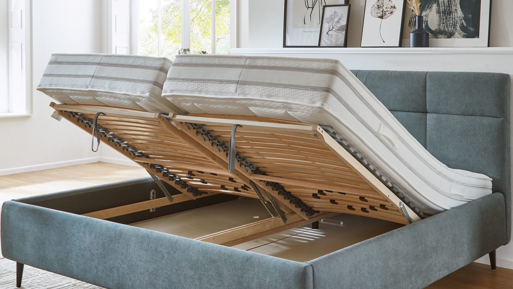 Comfortmaster Polsterbett Serie OC-PB23104 hochgeklappt