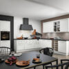 Küchen Bad Pyrmont Nolte L-Küche Landhausstil samtmatt weiß