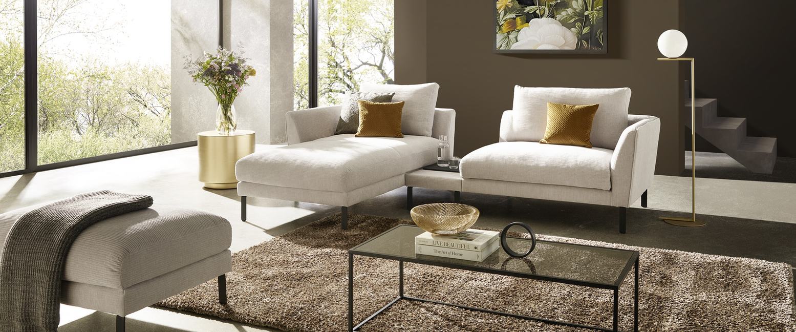 Dietsch Palazzo Como Sofa mit Hocker